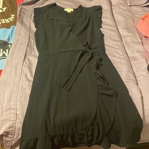 Black crepe dress